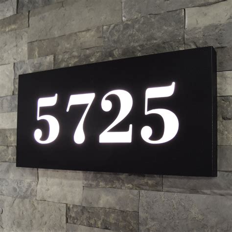 Lighted Illuminated House Numbers 